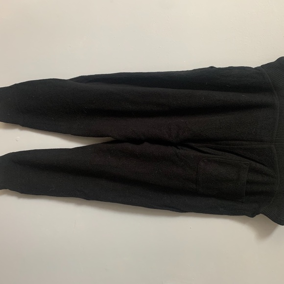 AERIE Black Fuzzy Joggers - Picture 2 of 3